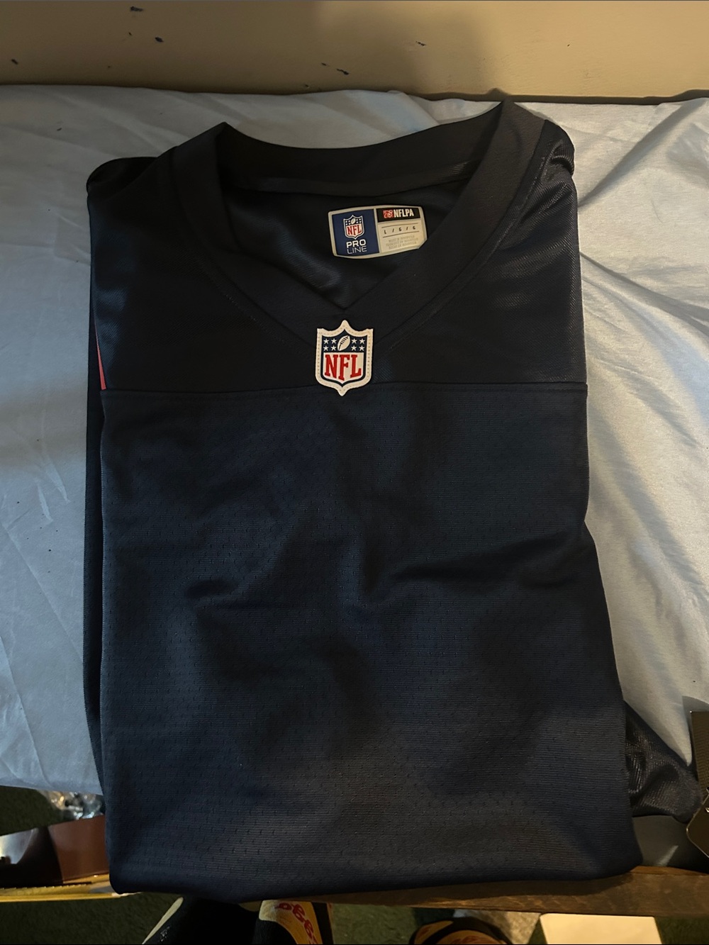 NFL Men’s Dark Navy Blue Football Jersey with NFL Shield